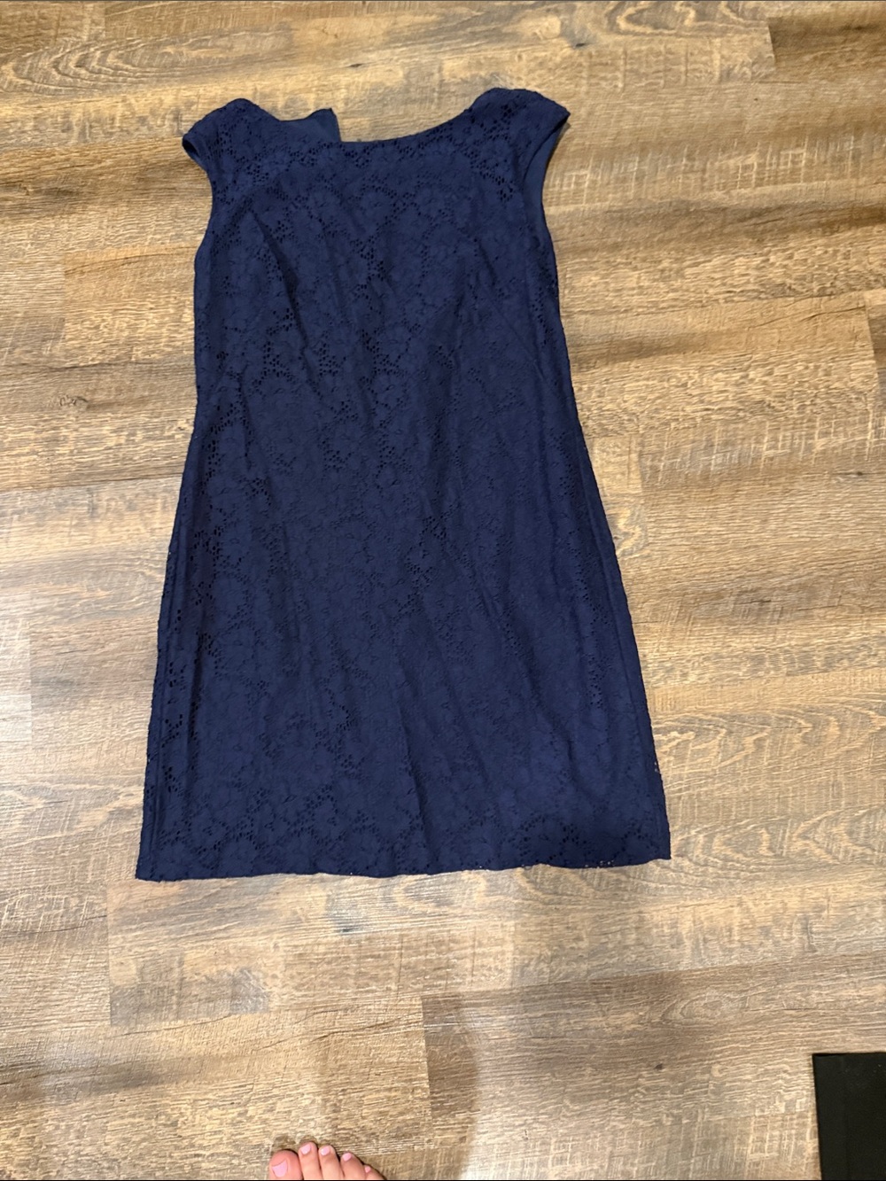 Champs Navy Lace Midi Dress